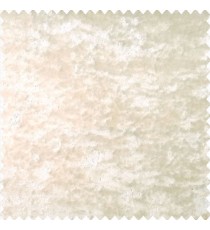 Cream color complete solid surface velvet finished material soft look polyester sofa fabric